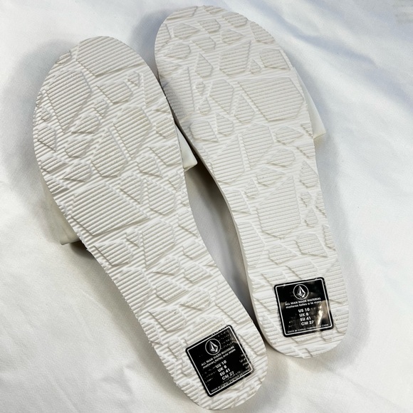 Volcom Simple Slides White Size 10 - Picture 3 of 4